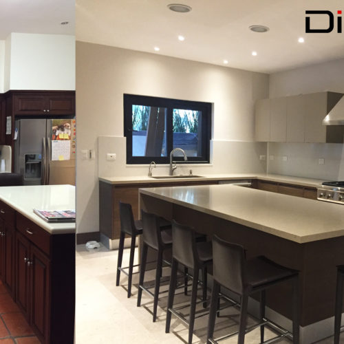 before and after cocina